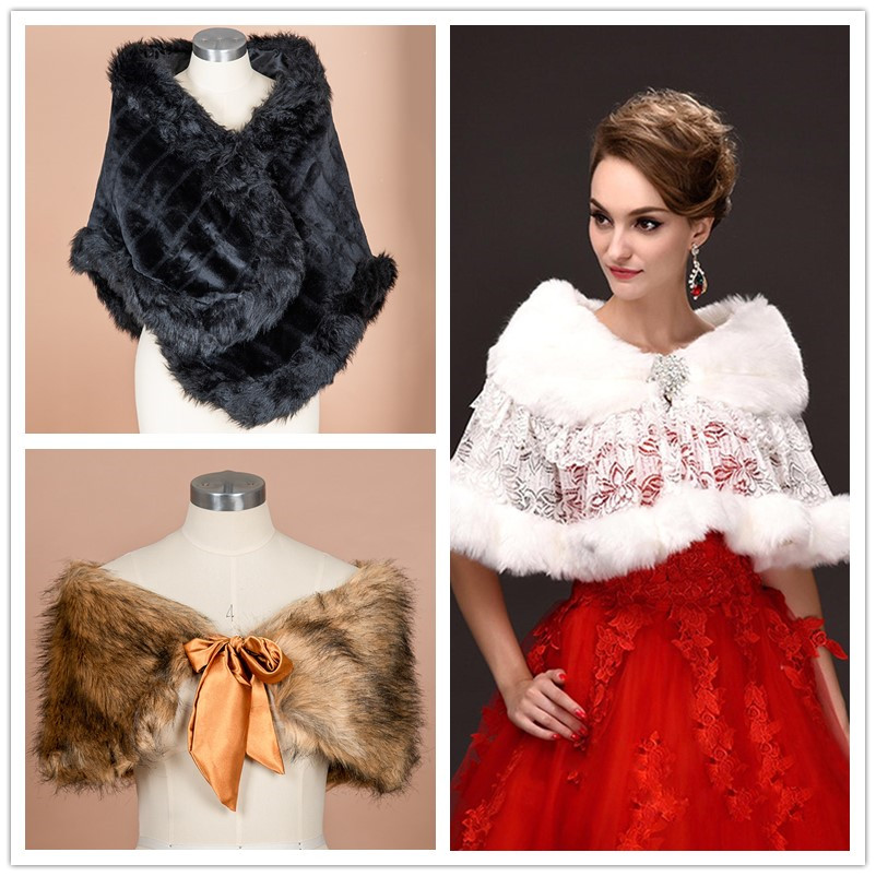 Stole Wedding Shawl - Syal bulu palsu pengantin semua gaya