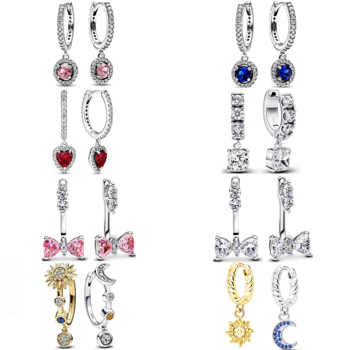 Tie Clip Silver - Anting Perak 925 Model Double Hoop
