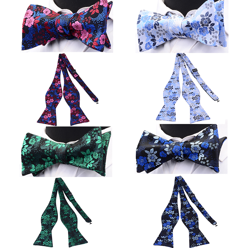 Silk Tie Striped - Rbocott Bunga Self Bow Tie Pria