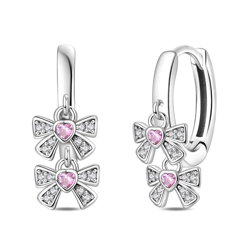 Tie Clip Silver - 2026 Anting Wanita Model Pita Kembar
