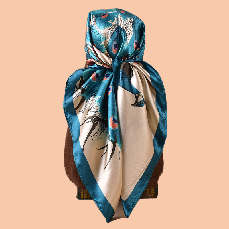 Scarf Silk Square - 1 Buah Syal Persegi Besar Wanita