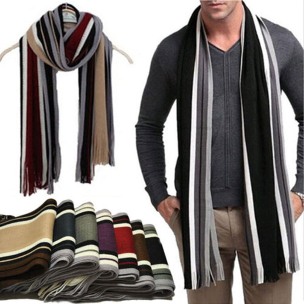 Syal pria kasmir, syal panjang - Muffler Men Wool ulasan dan harga
