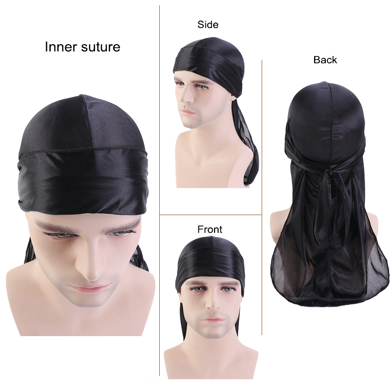 3 buah/lot panjang halus Durag - Bandana Doo Rag ulasan dan harga