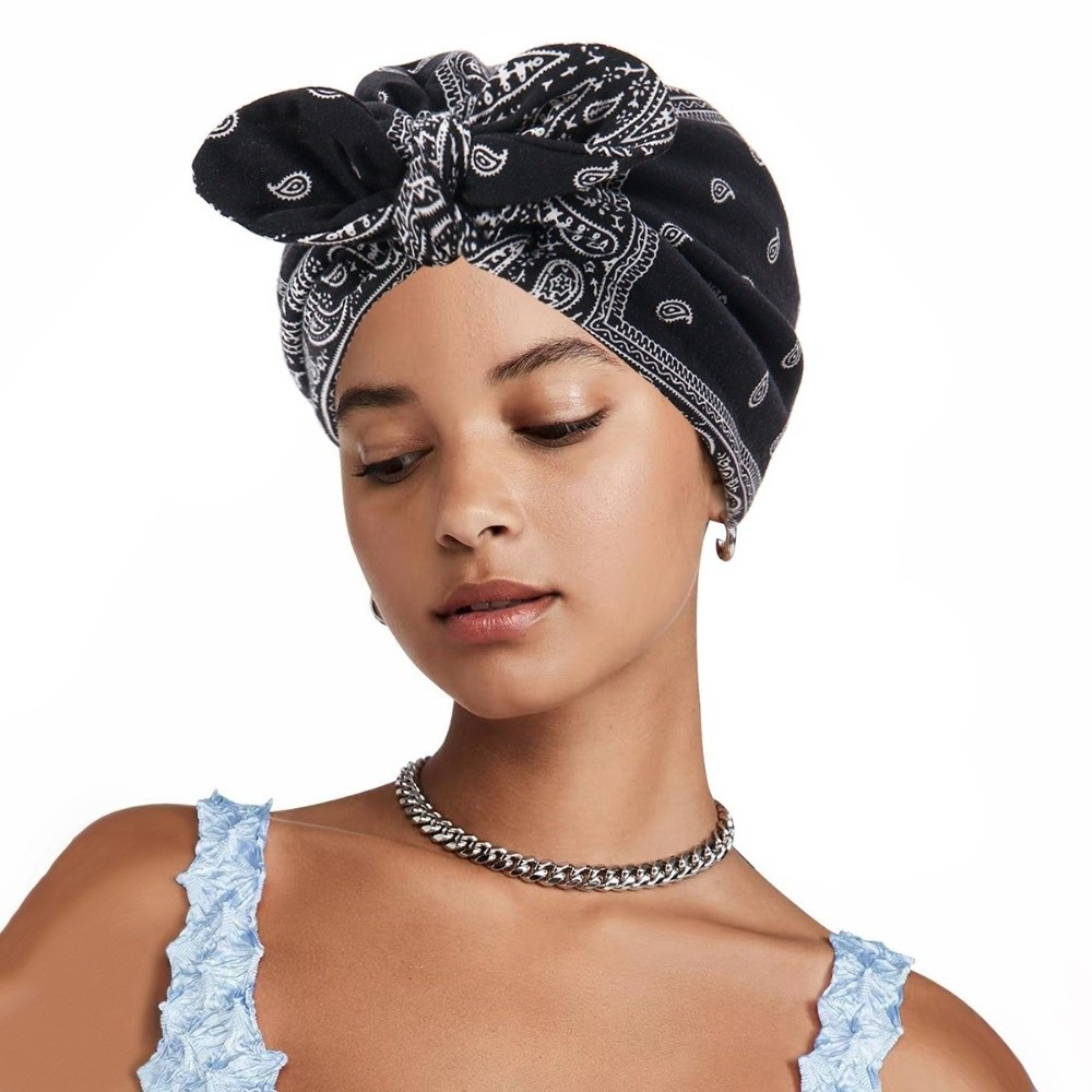 Topi Turban Bandana Berlapis S - Bow Tie Pre Tied ulasan dan harga