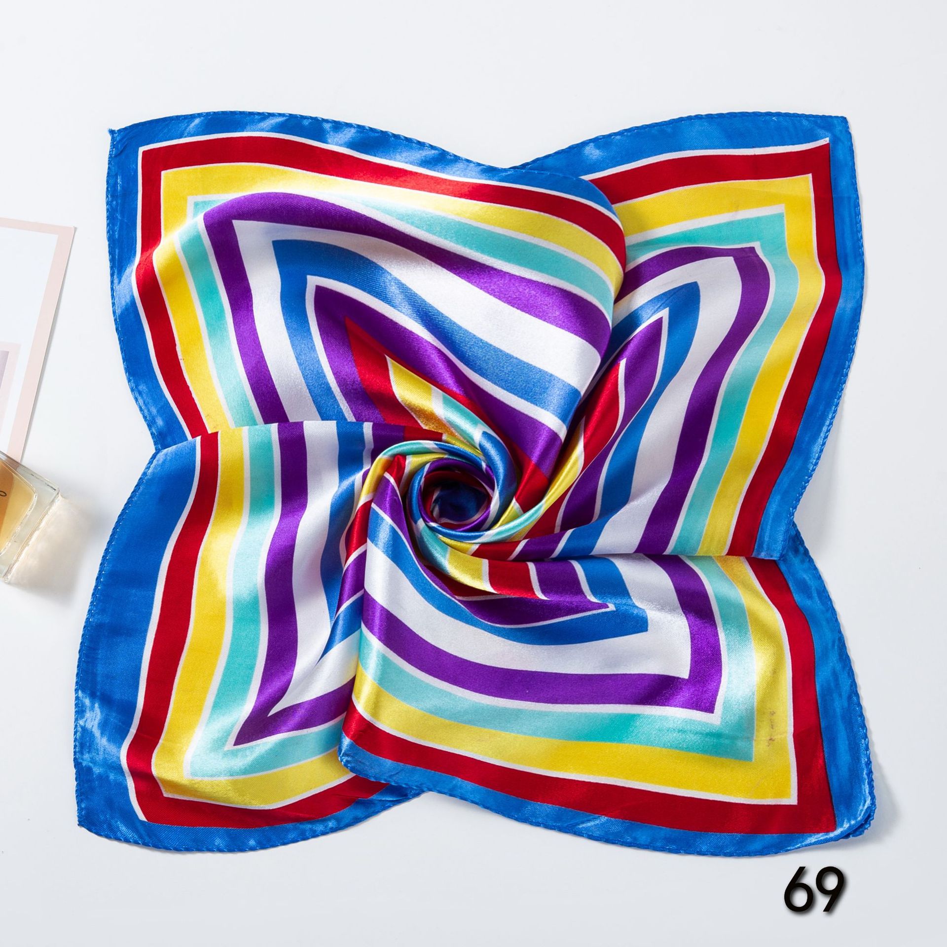 50*50cm syal syal sutra perseg - Scarf Silk Square ulasan dan harga