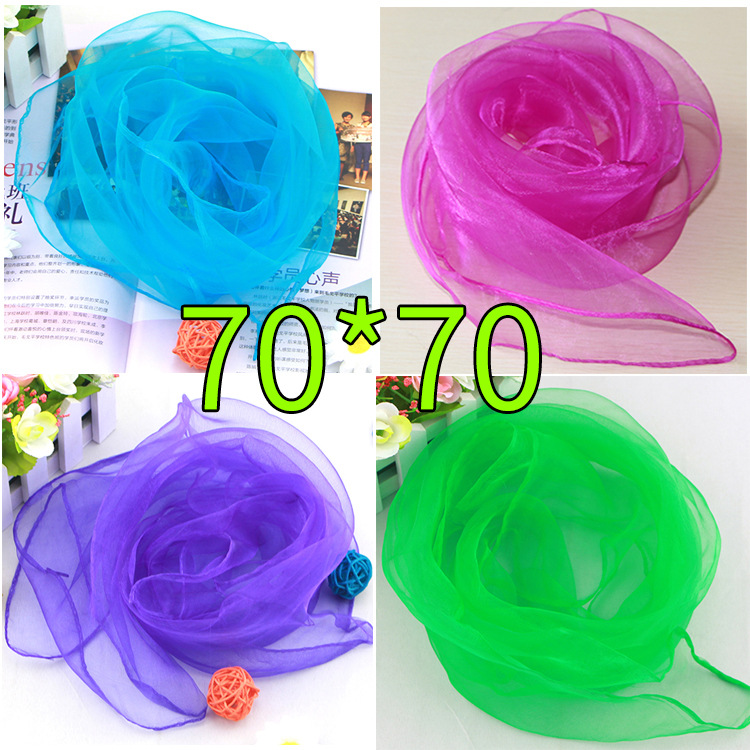 Syal Sutra Kecil Sifon Warna S - Scarf Silk Square ulasan dan harga