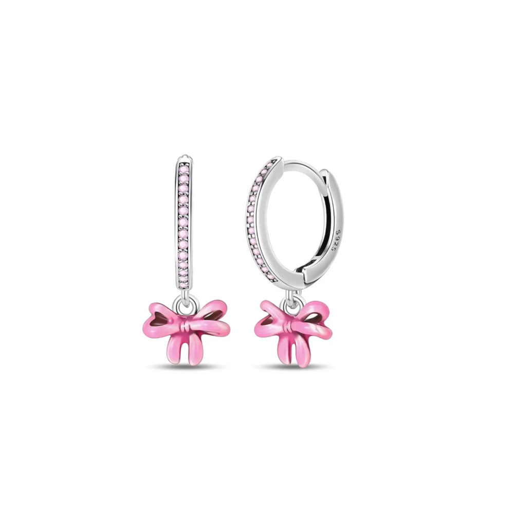 Anting Hoop Kupu-kupu Bintang  - Tie Clip Silver ulasan dan harga