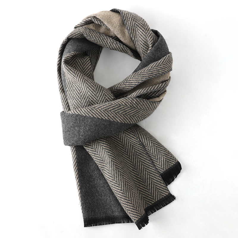 Syal Pria Musim Dingin Mewah,  - Muffler Men Wool ulasan dan harga