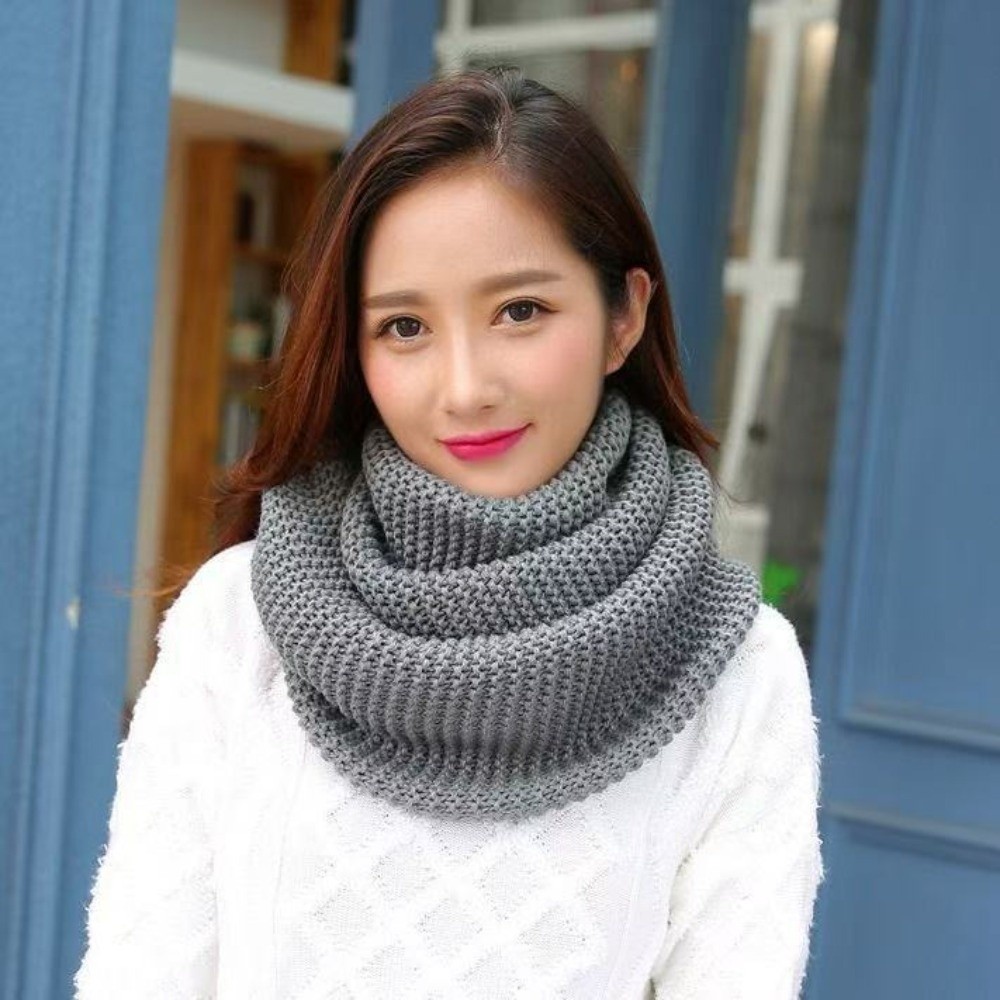 Syal Lingkar Infinity Warna So - Infinity Scarf Knit ulasan dan harga