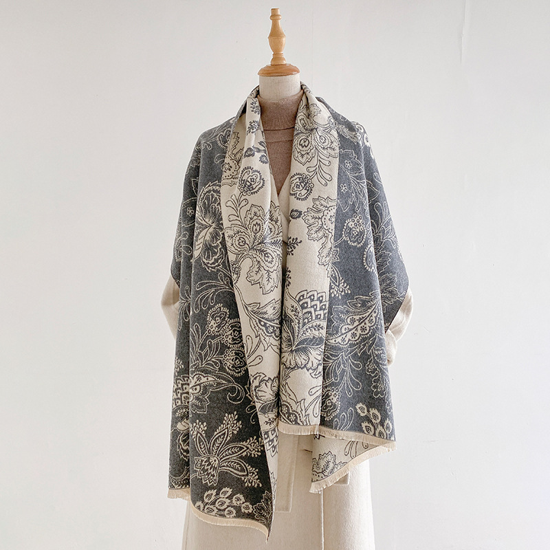 Selendang Wanita Motif Paisley - Pashmina Wrap Large ulasan dan harga