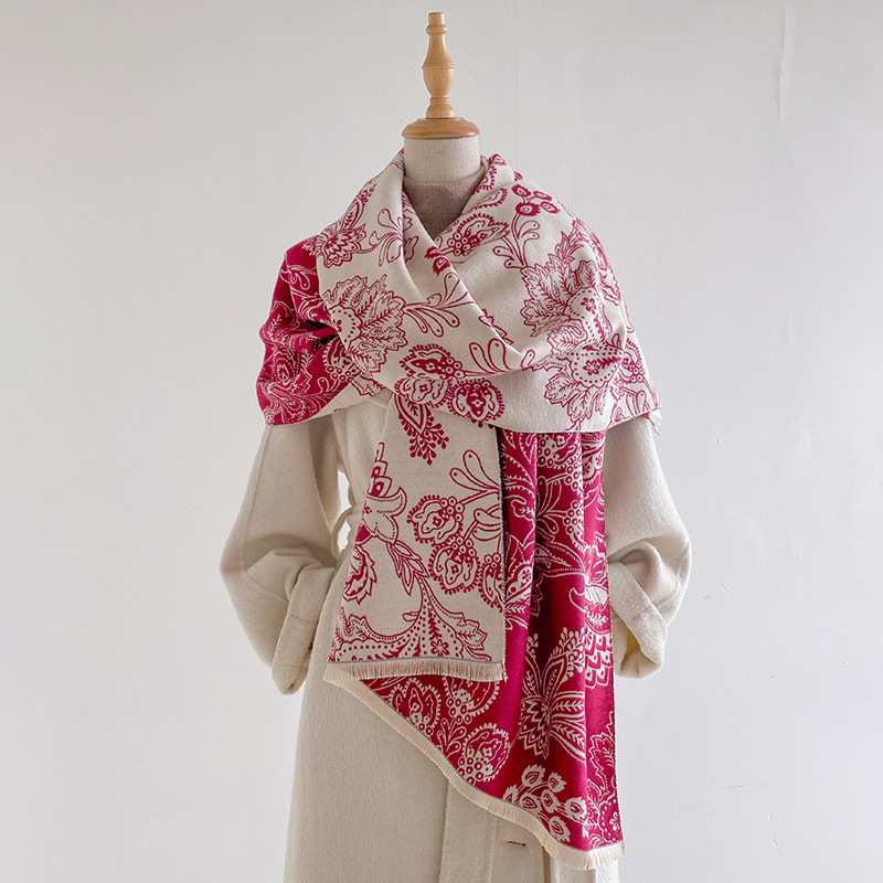 Selendang Wanita Motif Paisley - Pashmina Wrap Large ulasan dan harga