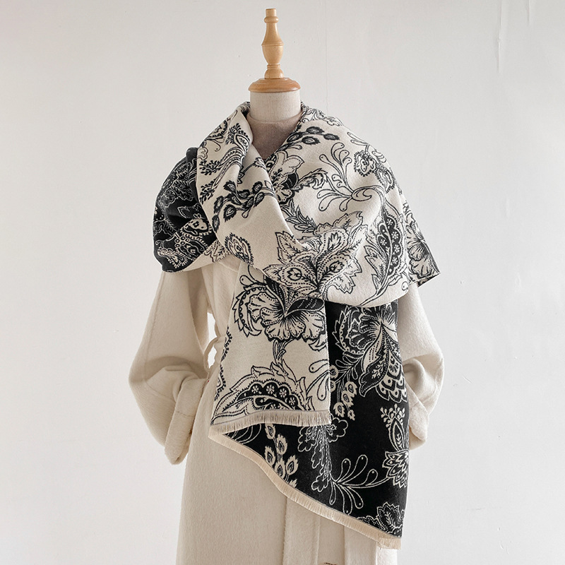 Selendang Wanita Motif Paisley - Pashmina Wrap Large ulasan dan harga