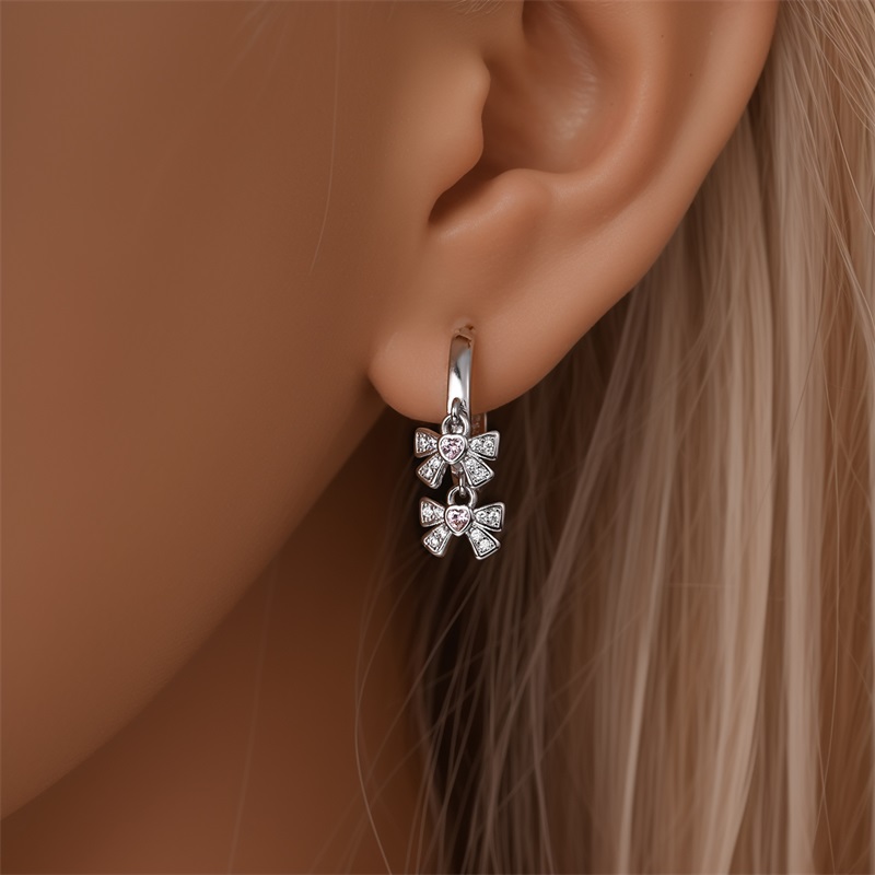 2026 Anting Wanita Model Pita  - Tie Clip Silver ulasan dan harga