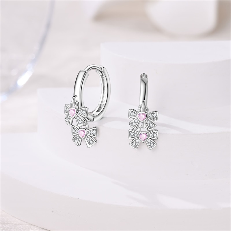 2026 Anting Wanita Model Pita  - Tie Clip Silver ulasan dan harga
