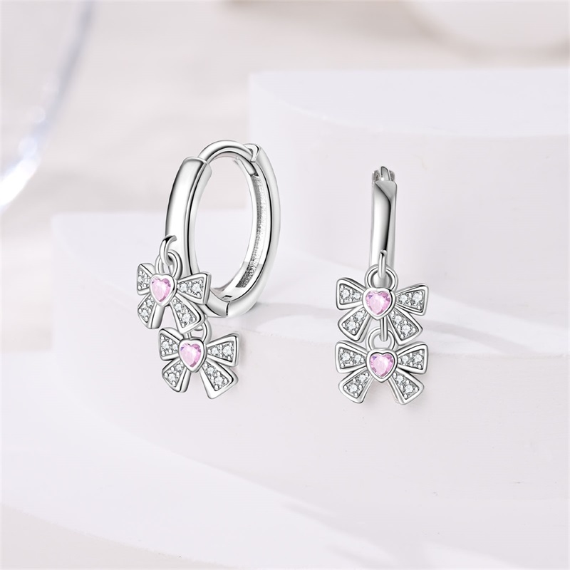 2026 Anting Wanita Model Pita  - Tie Clip Silver ulasan dan harga