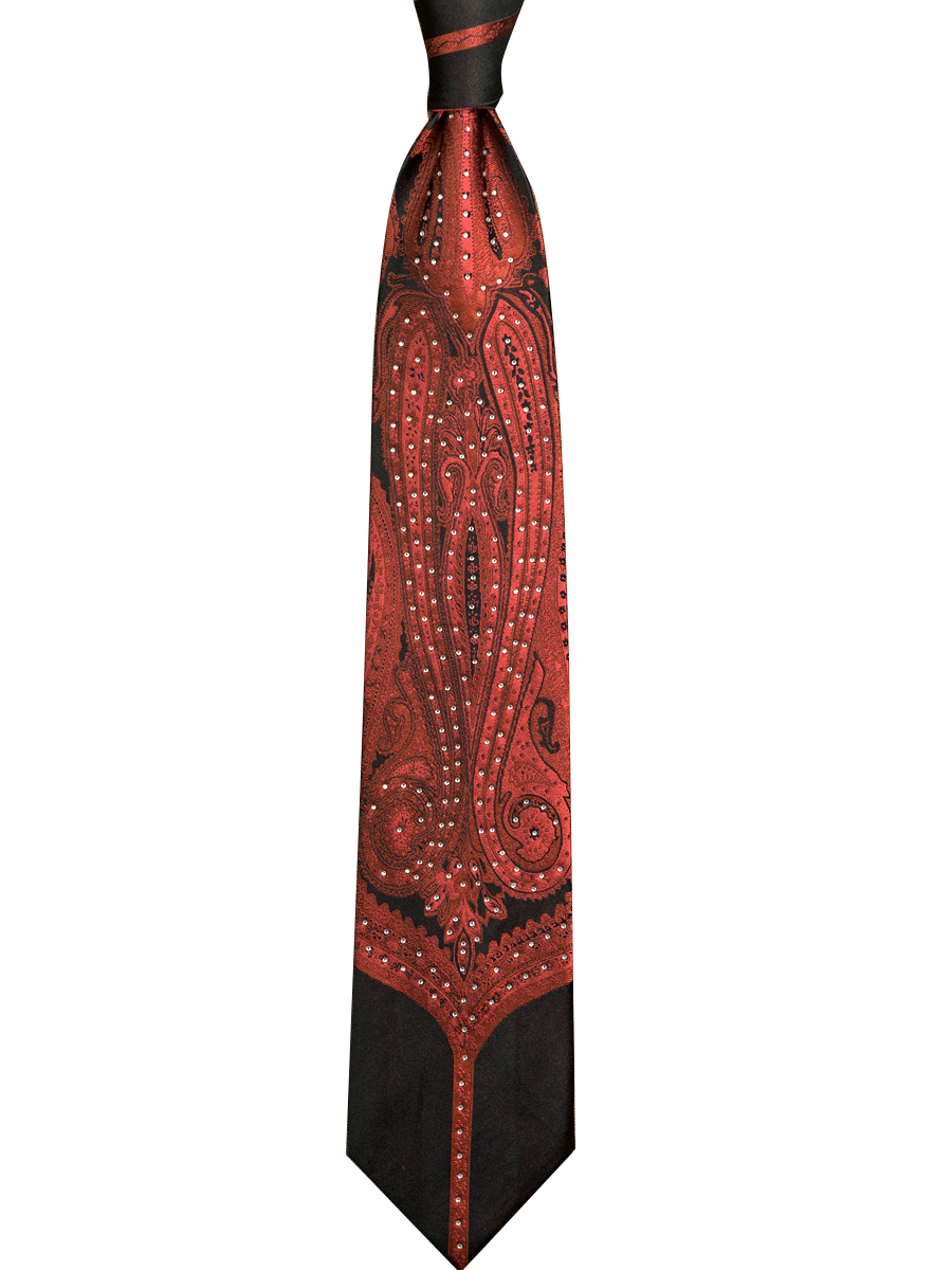 Dasi Pria Berhias Batu Rhinest - Silk Tie Striped ulasan dan harga