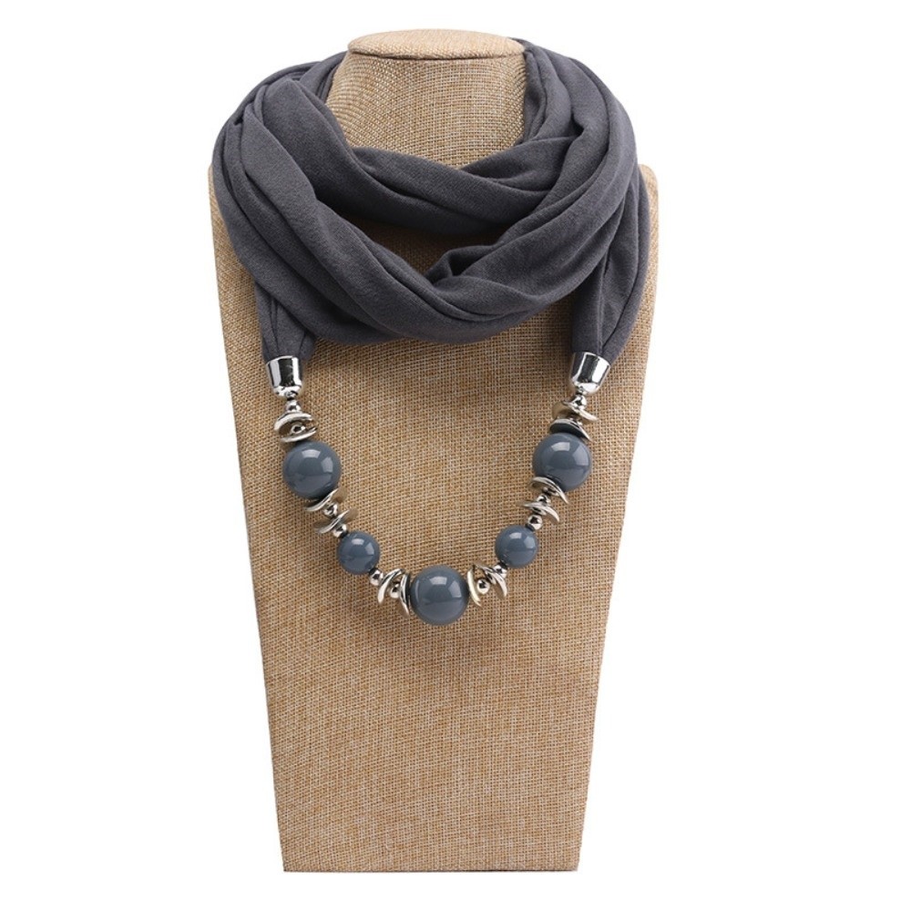 Kalung Syal Chiffon Fashion Wa - Infinity Scarf Knit ulasan dan harga