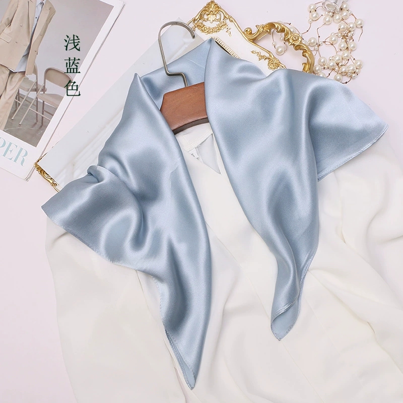 Syal Sutra Mulberry Warna Soli - Scarf Silk Square ulasan dan harga