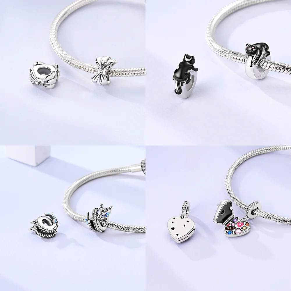 Manik-manik liontin hati merah - Tie Clip Silver ulasan dan harga